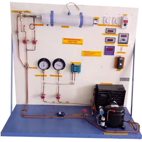 vapour compression refrigeration cycle test rig|domestic refrigerator test rig pdf.